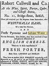 Belfast Evening Post, Belfast, Ireland, August 7, 1786 Belfast Evening Post, August 7, 1786.jpg