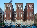 Das ehemalig Benjamin Franklin Hotel in Philadelphia (1924).