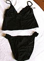 A black tankini