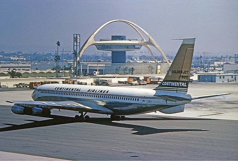 File:Boeing 707-124 (Continental Airlines) LAX.jpg