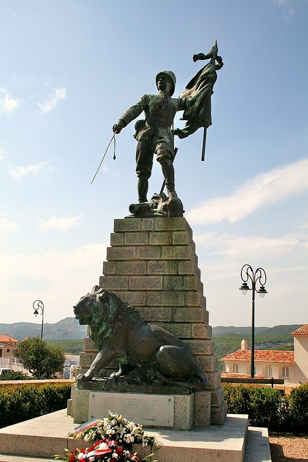 Monument commemorating the soldiers of the Foreign Legion killed on duty during the South-Oranese campaign (1897–1902).