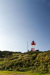 Cross brand fire dune on Borkum, also called "Kukucksturm"