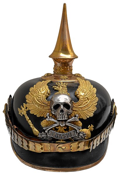 File:Braunschweigisches Husaren-Regiment Nr. 17 Totenkopf Paradehelm Cut out.jpg