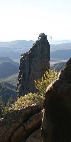 The basalt breadknife rock