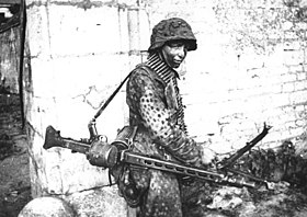 Пулемётчик войск СС, Нормандия, июнь 1944