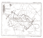 Kaart van de gemeente Bunnik in 1867