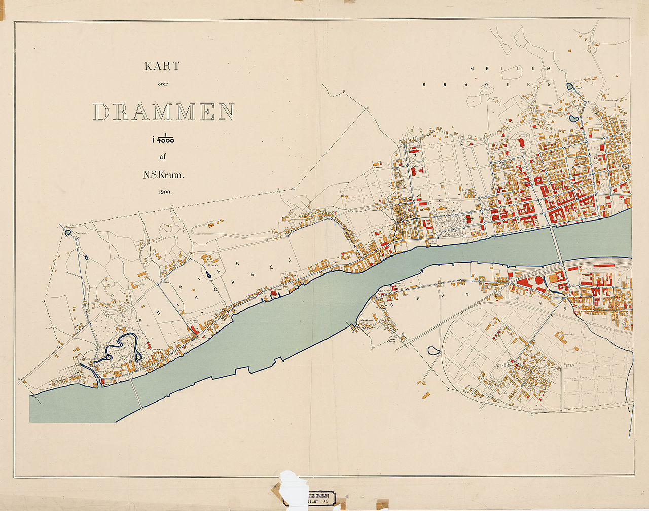 kart over drammen File Buskerud Amt Nr 31 Vest Kart Over Drammen Vest 1900 Jpg Wikimedia Commons kart over drammen