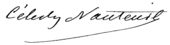 signature de Célestin Nanteuil
