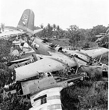 Flugzeugswrack auf Morotai