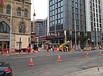 Cardiff Transport Interchange exit, December 2021.jpg