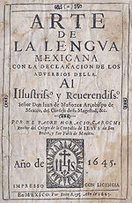 Thumbnail for Arte de la lengua mexicana con la declaración de los adverbios della