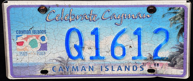 File:Cayman Islands license plate 1503-2003.jpg