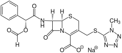 Structural formula of cefamandolnafate