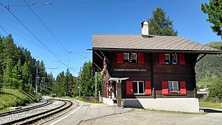 <span class="mw-page-title-main">Celerina Staz railway station</span> Railway station in Switzerland