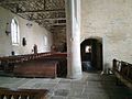 Chapelle de Kersaint - Intérieur, avec le couloir d'accès latéral