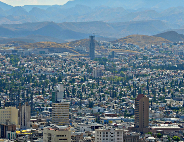 Die Stadt Chihuahua aus der Vogelperspektive