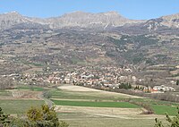 Le village de Chorges près de Gap (photographie prise en mars)