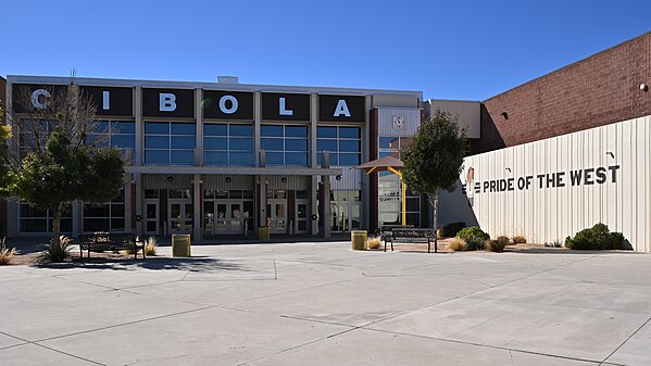Cibola High School entrance, Albuquerque, NM