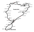 Nürburgring Gesamtstrecke, gecombineerd circuit Nord- en Südschleife gebruikt in 1927, 1928 en 1929