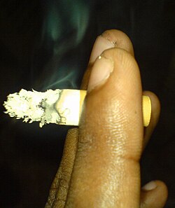 Close-up photograph of human hand holding cigarette butt - DRSACJ0A0114.jpg