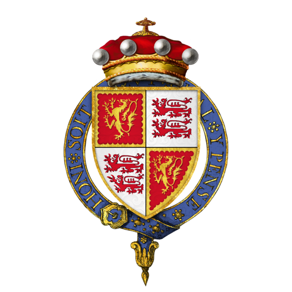 Ficheiro:Coat of Arms of Sir John Talbot, 7th Baron Talbot, KG.png