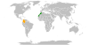 Location map for Colombia and Morocco.