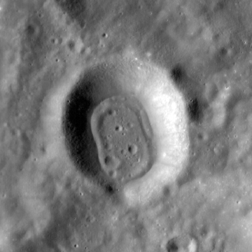 Satellite crater Colombo B, LRO image Colombo B (LROC-WAC).png