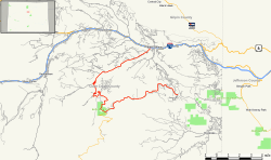 Karte der Colorado State Highway 103