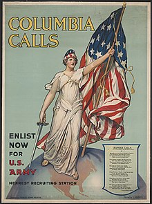 Columbia Calls - Enlist Now for U.S. Army - poster by Aderente Columbia Calls - Enlist Now for U.S. Army - Halsted - Aderente.jpg