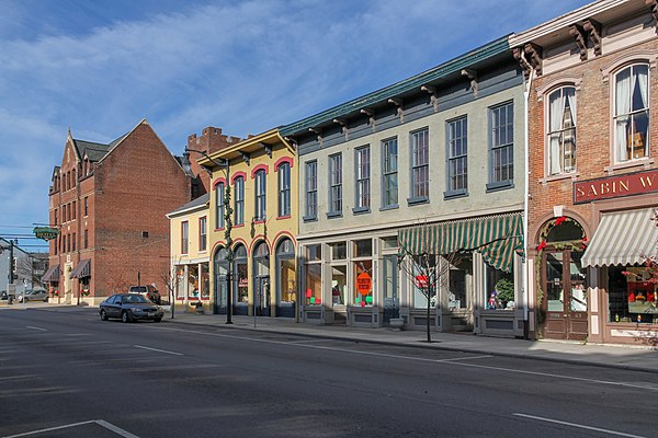 The Wilmington Commercial Historic District is on the National Register of Historic Places listings in Clinton County
