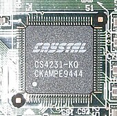 A Crystal CS4231 sound chip from 1994 Crystal CS4231.jpg