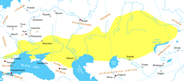 Cuman-Kipchak confederation, c. 1200 CE Cumania (1200) eng.png