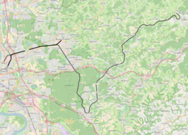 Spoorlijn Köln-Mülheim - Lindlar op de kaart