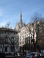 La piazza, con vista sul Duomo.