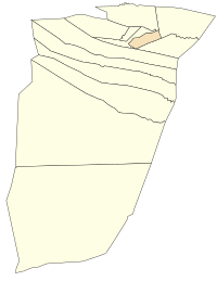 Locatie van El Atteuf gemeente binnen Ghardaïa provincie