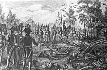 Chipco fought against the US Army at the Dade Battle in 1835. This lithograph shows Edmund Gaines' men finding the fallen US troops who were killed in the battle. Dademassacresite.jpg