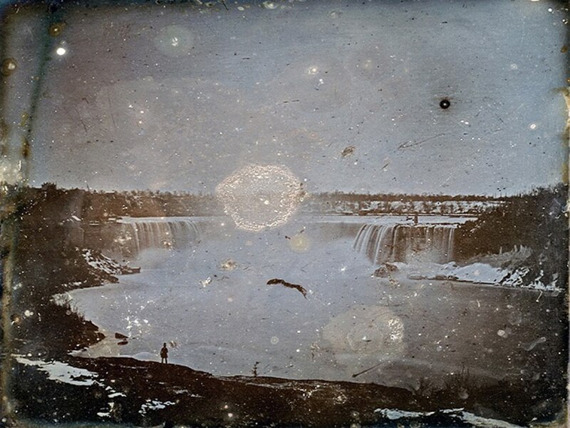 File:Daguerrotype of Niagara Falls by Hugh Lee Pattinson 1840.jpg