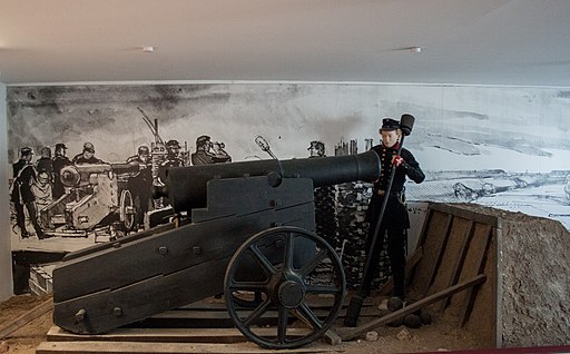 Danevirke Museum, gun from the war in 1864