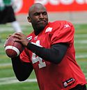 Quarterback Darian Durant was named the CFL's Offensive Player of the Week for the first week of the season. DarianDurantRiders.JPG