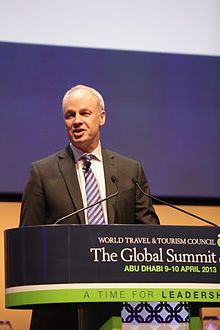David Scowsill speaking at the 2013 Global Summit, Abu Dhabi David Scowsill Global Summit.jpg