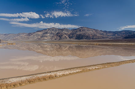 Flash flood near Panamint Butte, Death Valley, in 2013