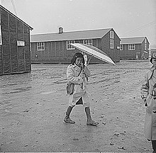 Inclement weather at the Jerome Relocation Center