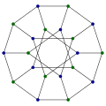 Notranji obseg Desarguesovega grafa je 6