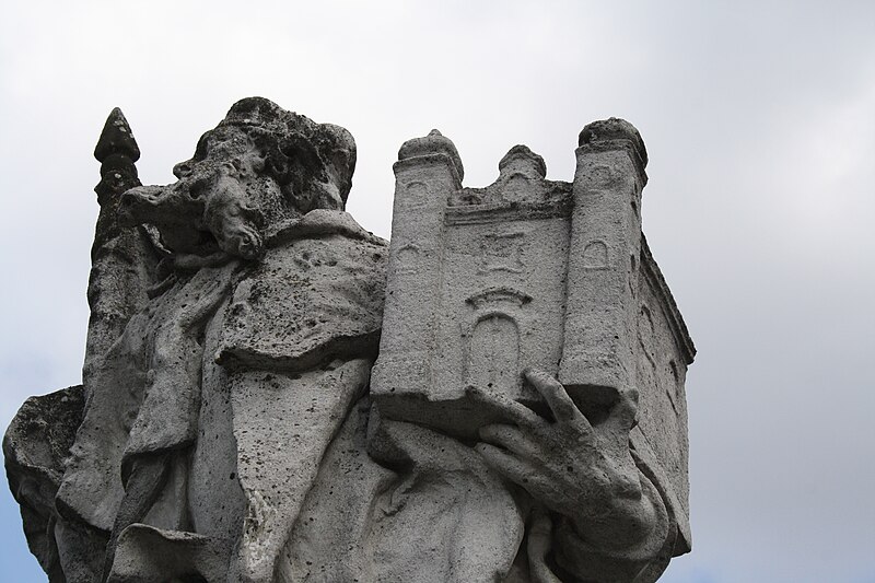 File:Detail of Statue of Saint Leopold in Náměšť nad Oslavou, Třebíč District.jpg