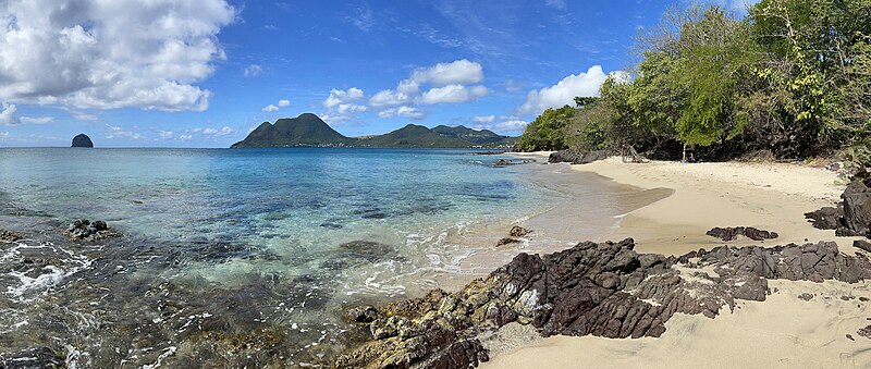 File:Diamond Rock and Morne Larcher bay.jpg