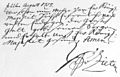 Die Gartenlaube (1886) b 075_2.jpg Eigenhändiges Postskriptum Zieten’s zu seinem Berichte an den König vom 22. August 1758
