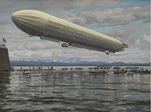 Zeppelin Taking Off Over Lake Constance Diemer-Zeppelin.jpg