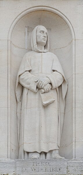 File:Dijon Place Saint Bernard Pierre le Venerable detail statue.jpg