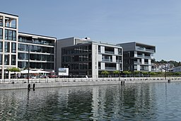 Dortmund - PO-Hafenpromenade+Hafen 02 ies