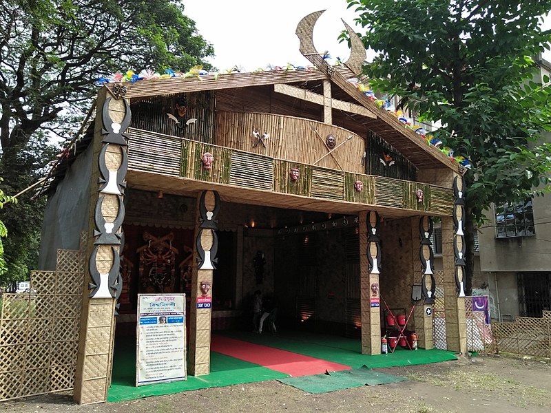 File:Durga Puja Pandal - Biswamilani - Howrah 20170926104606.jpg